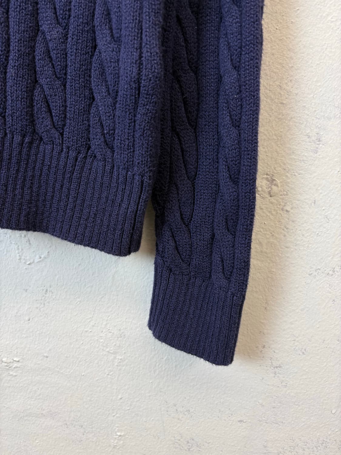 폴로랄프로렌 큐알 인증 네이비 케이블 니트 상품이미지5