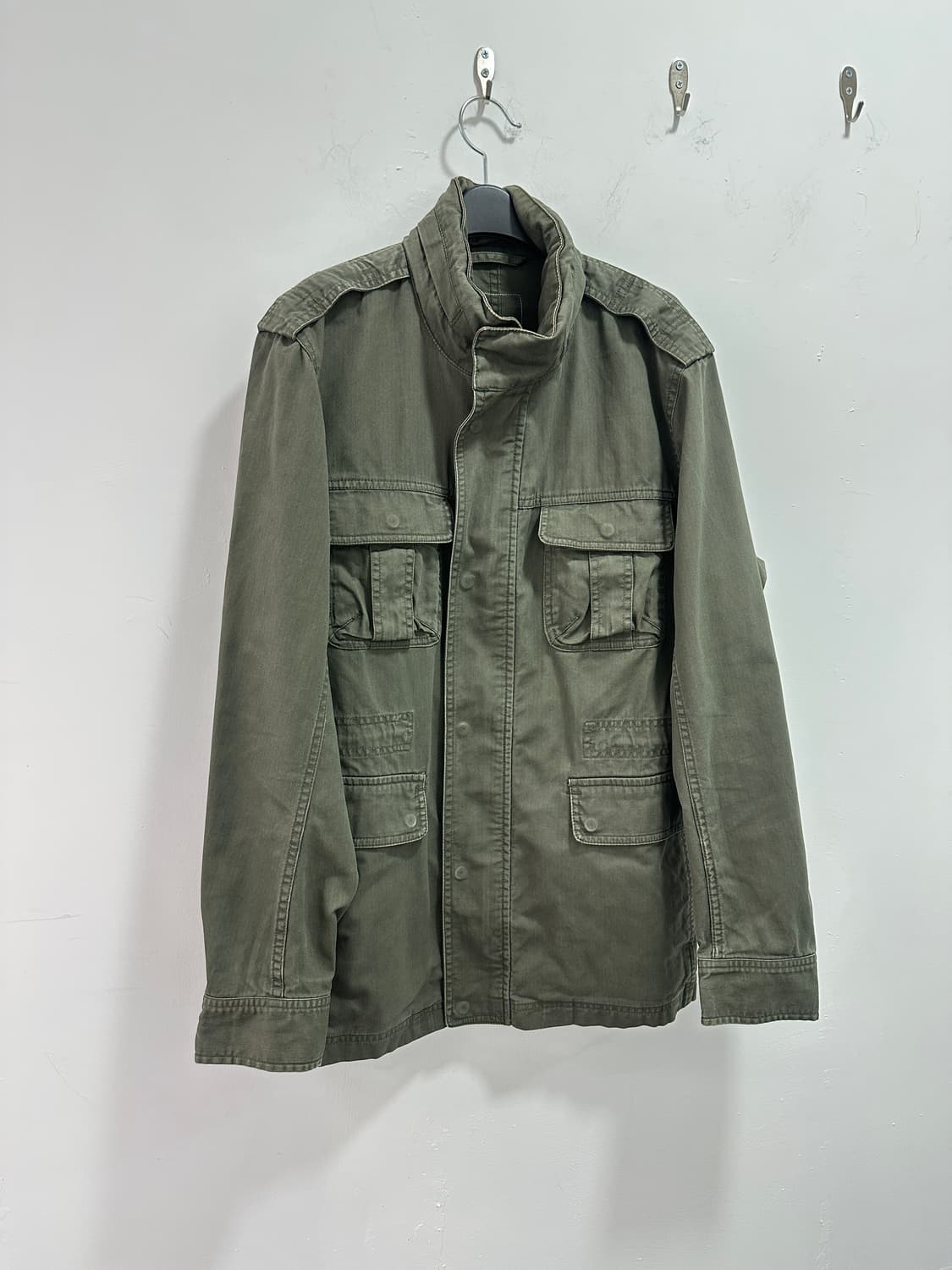 Vintage khaki multi pocket jacket 상품이미지3