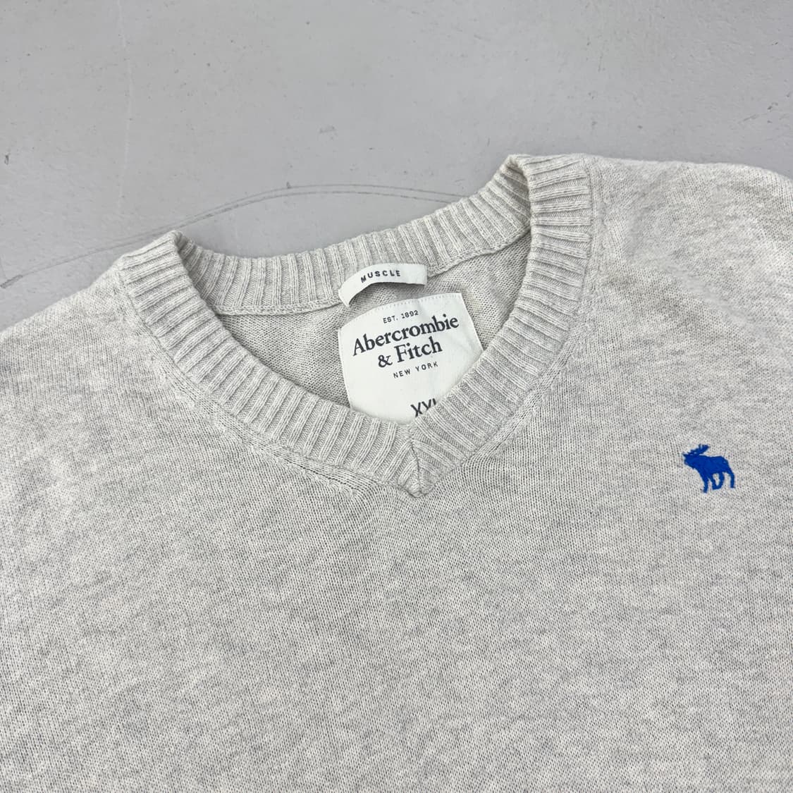 아베크롬비 Y2K 사슴 순록 로고 니트 상품이미지3