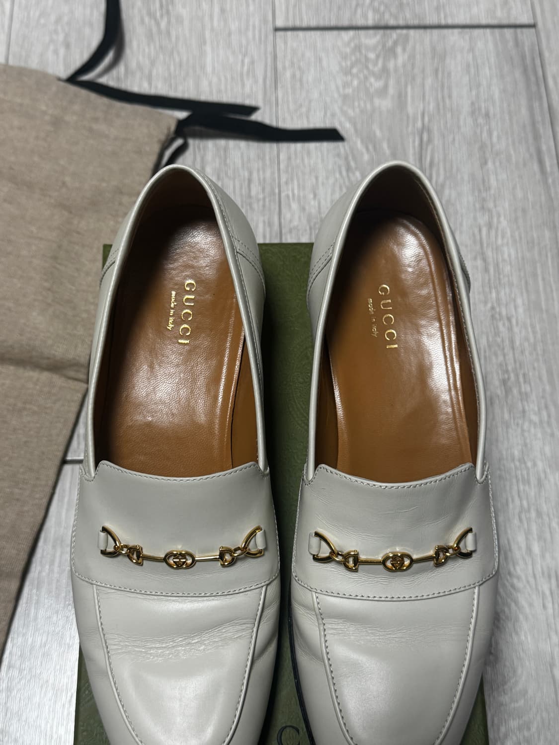 구찌 홀스빗 로퍼 아이보리 37.5 상품이미지4