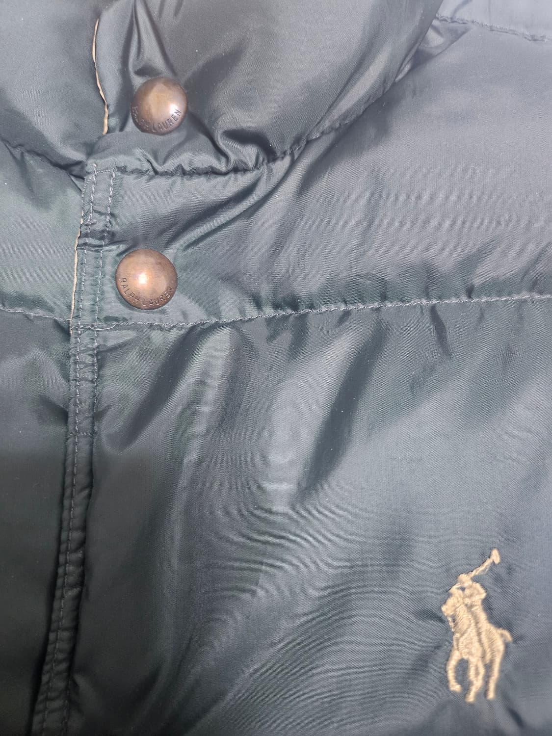 폴로 랄프로렌 리버시블 다운패딩 조끼S 상품이미지2