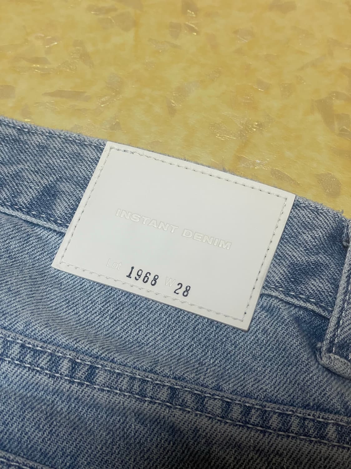 인스턴트데님 연청 와이드 스트레이트핏 팬츠 상품이미지3