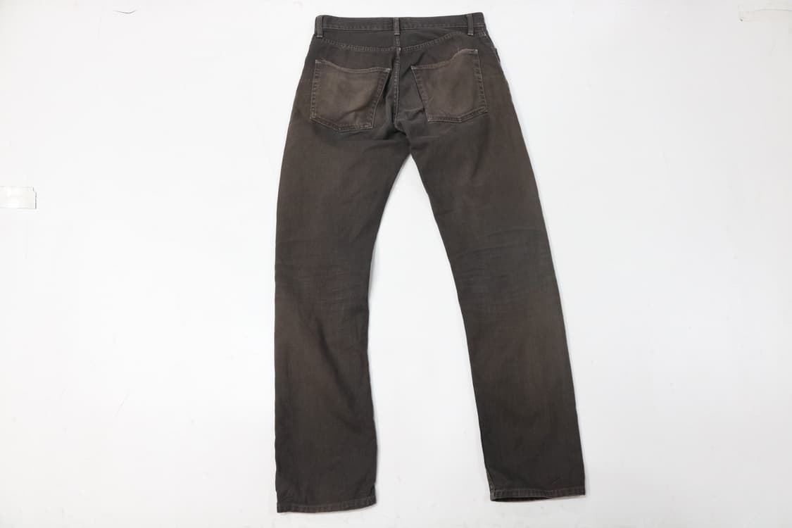 BEAMS 빔즈 빈티지 페이디드 브라운 슬림 스트레이트 팬츠 (S) 상품이미지7