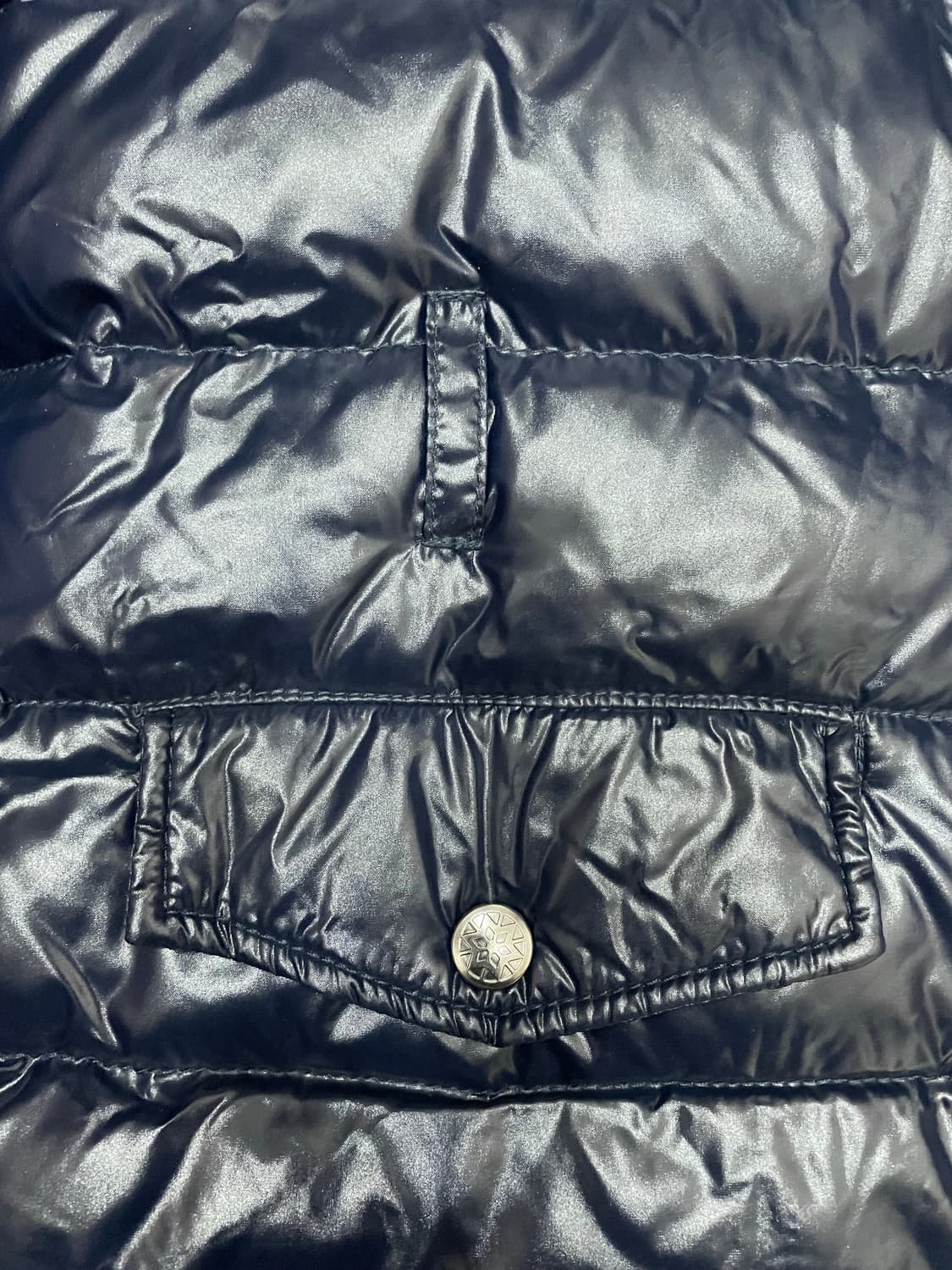 피레넥스 디바인 샤이니 덕다운 패딩 자켓 네이비 상품이미지5