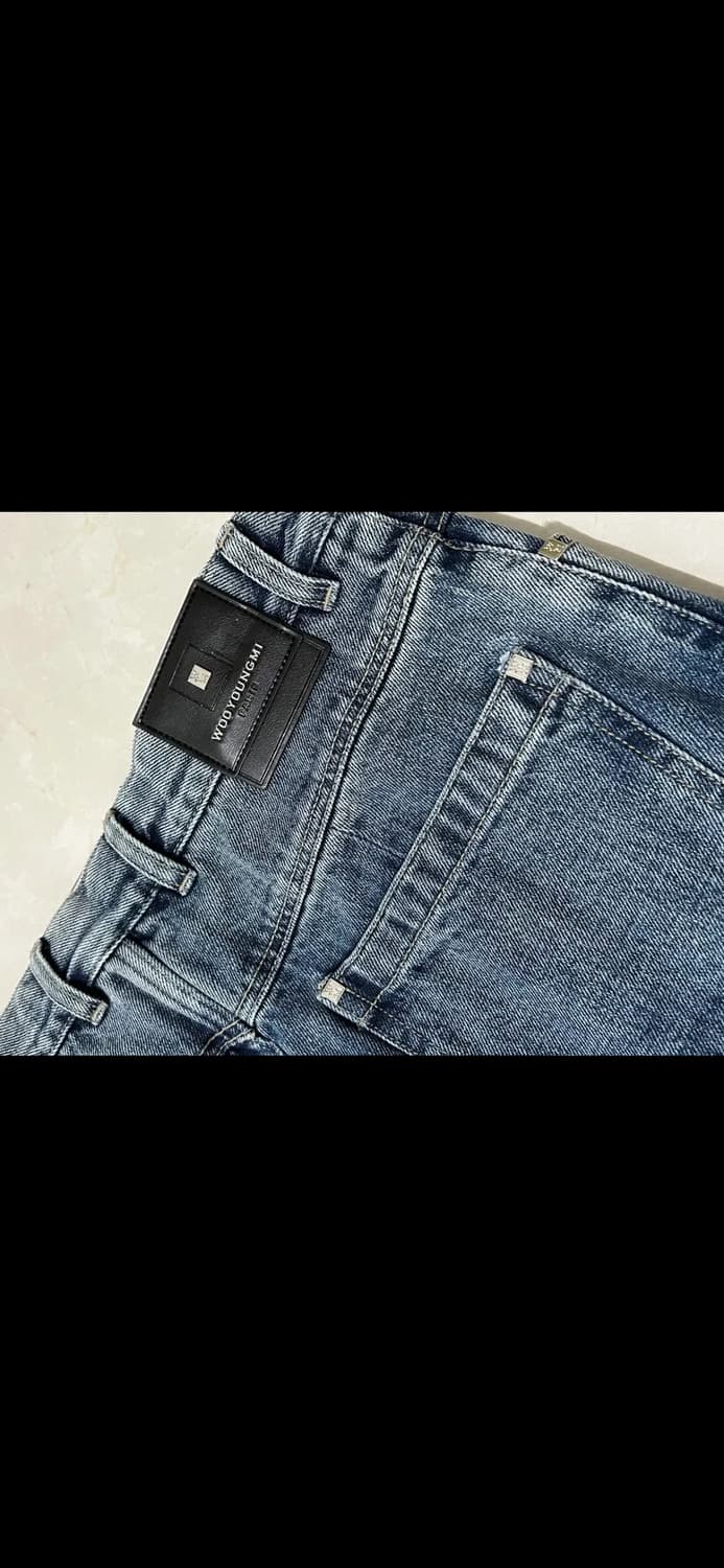 우영미 원턱 세미와이드 데님 팬츠 상품이미지5