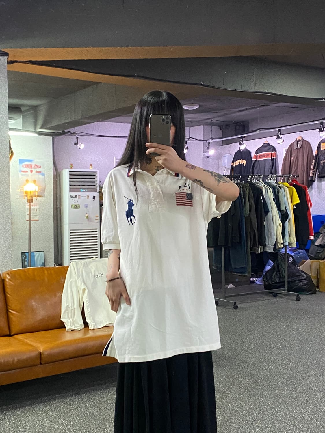 폴로랄프로렌 빅포니 USA 성조기 럭비 카라넥티 B5238 상품이미지1