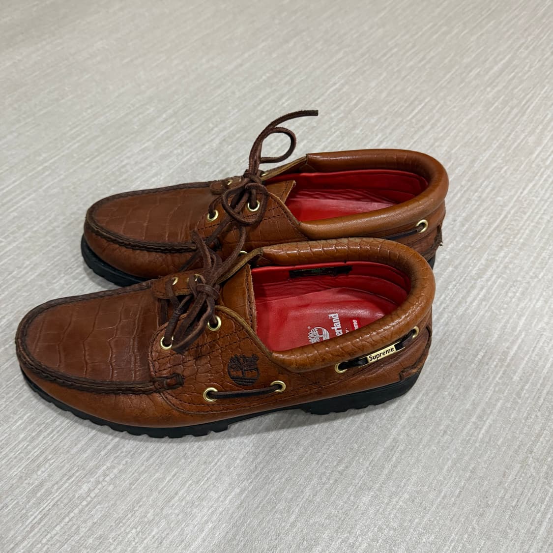 슈프림X팀버랜드 보트슈즈 260 상품이미지4
