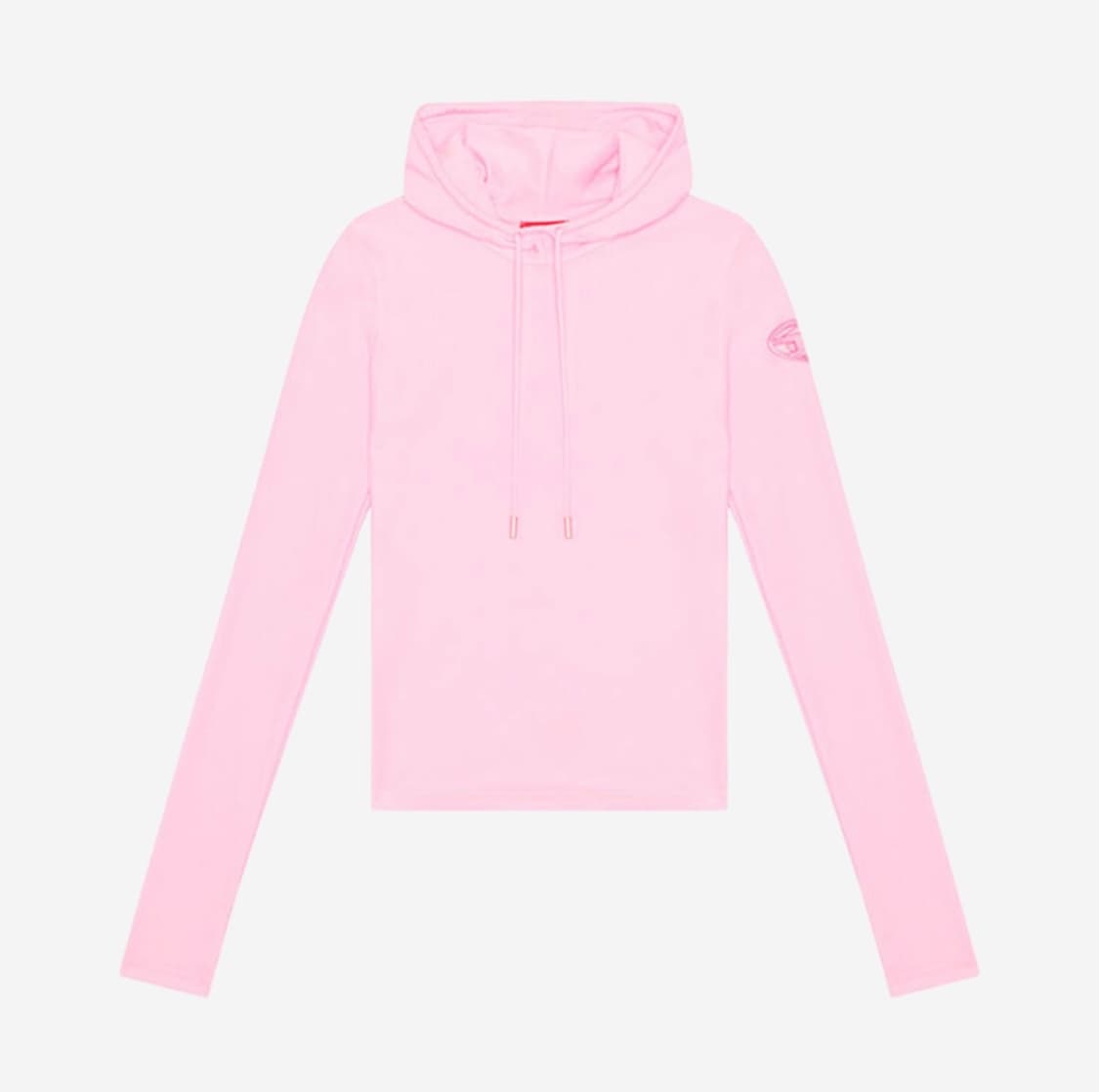 Diesel Hoodie Shiny Stretch Nylon Pink 상품이미지1