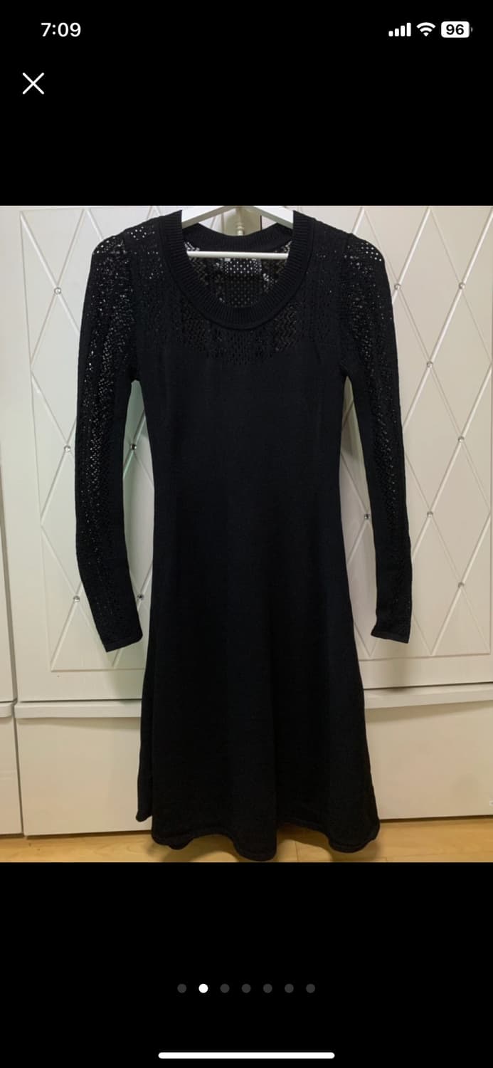 (한번착용)h&m 블랙 레이스 a라인 원피스 상품이미지2