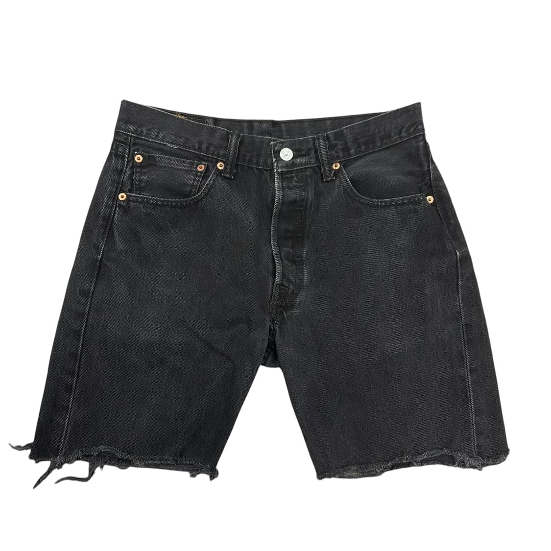 리바이스 501 흑청 데님 반바지 상품이미지1