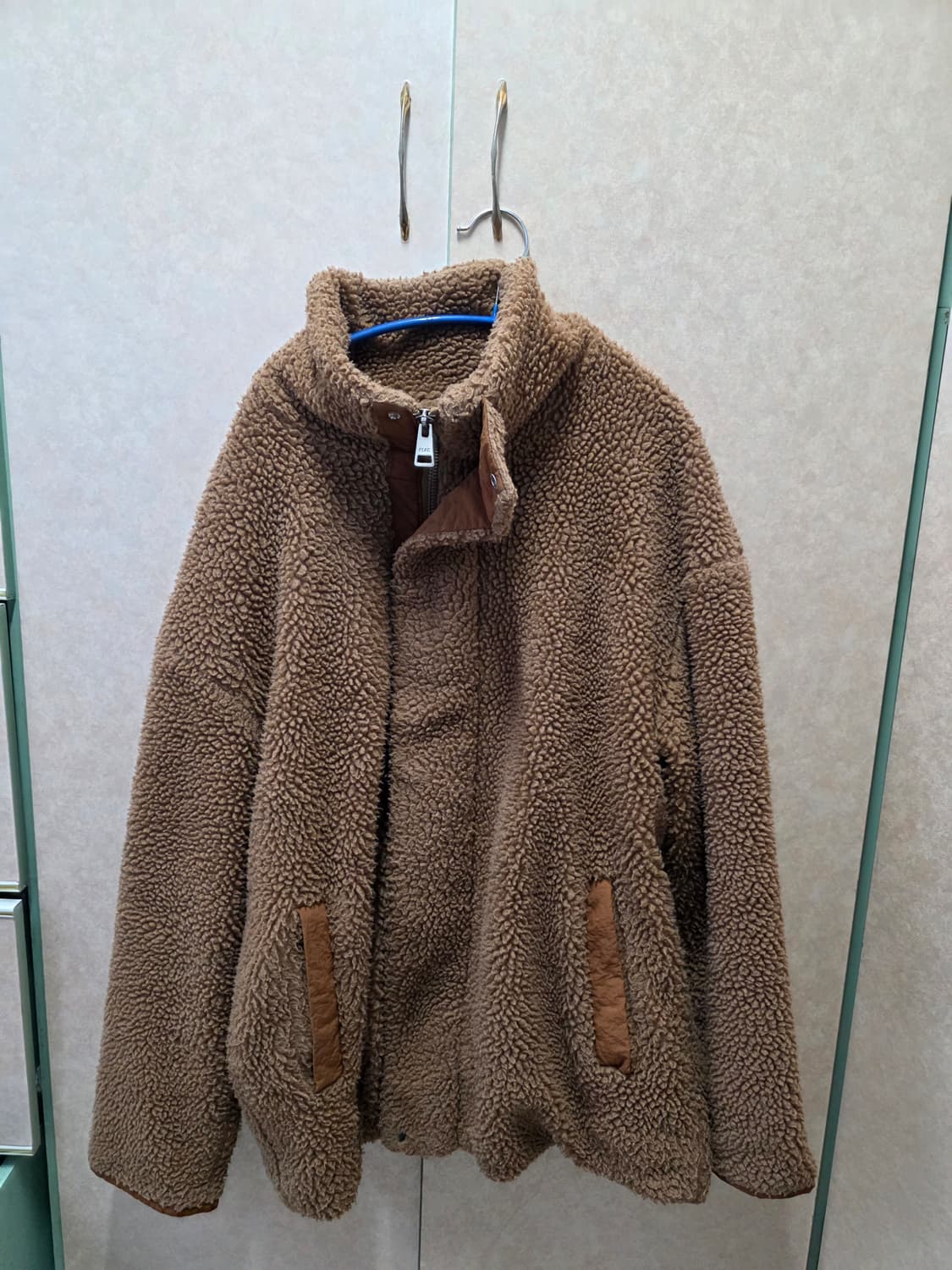 Zara 브라운 플리스집업 Size M 상품이미지1