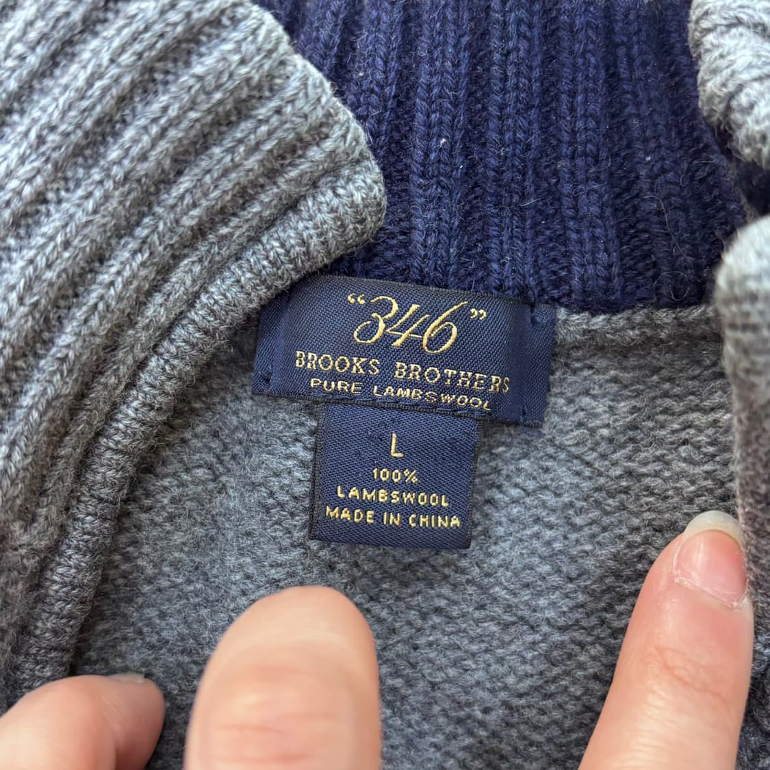 L 브룩스브라더스 남성 하프 집업 니트 0402E 상품이미지3