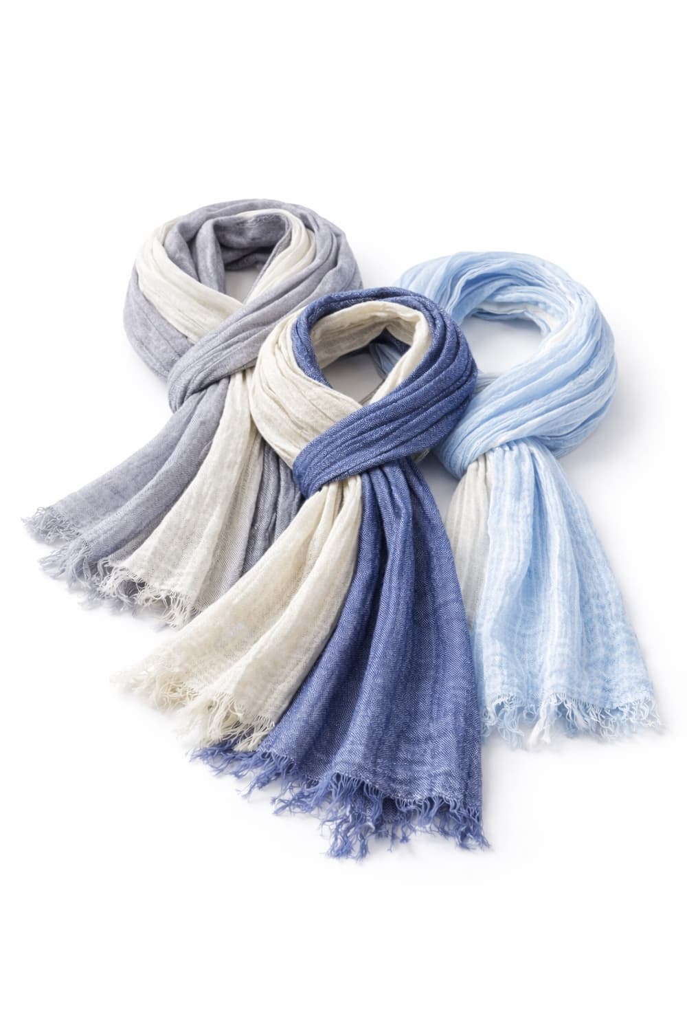 투톤 빈티지 주름 머플러 (새상품) 상품이미지1