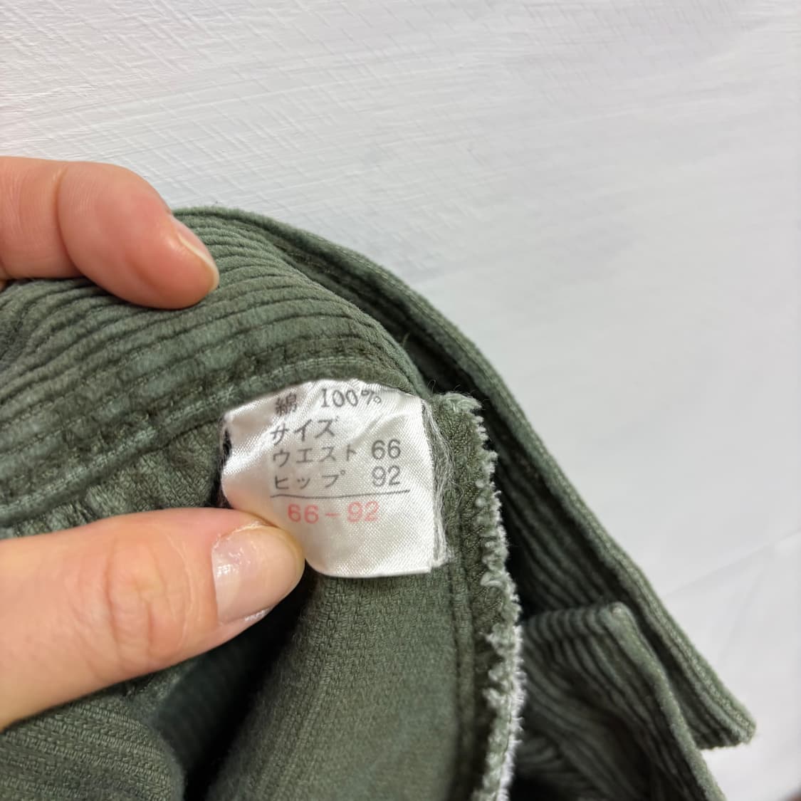 카키 코듀로이 반바지 하프 팬츠 JPN 상품이미지5