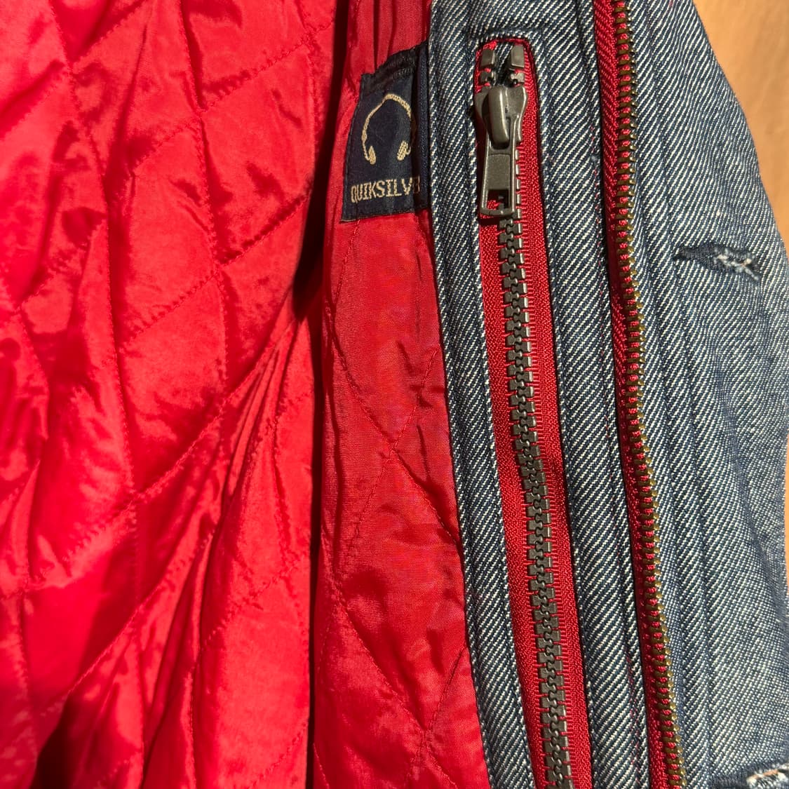 퀵실버 00s 데님 헌팅 자켓 M 100~105 누빔 상품이미지7