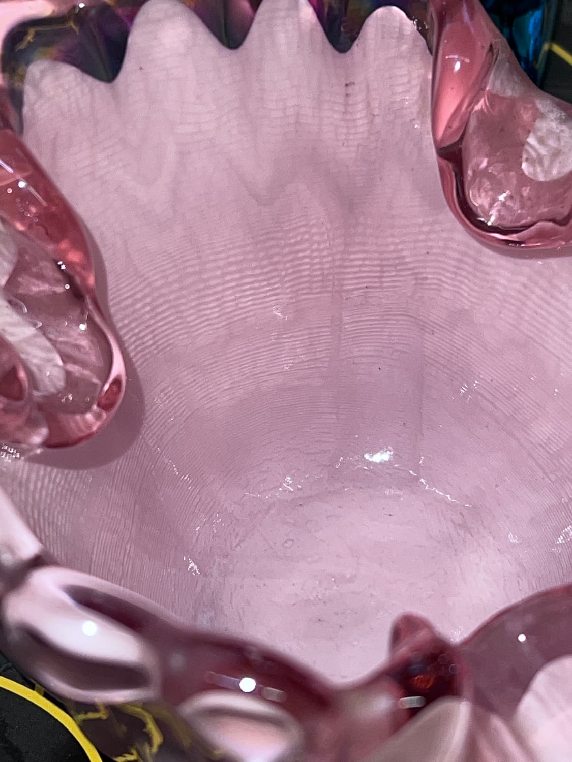 50s Murano Ruffled pink Opaline ArtGlass 상품이미지7