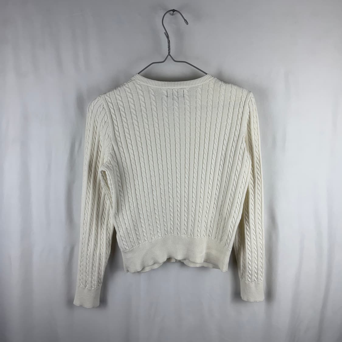  (무료배송)L) 폴로랄프로렌 키즈/우먼스 케이블 크롭 가디건 아이보리 상품이미지6