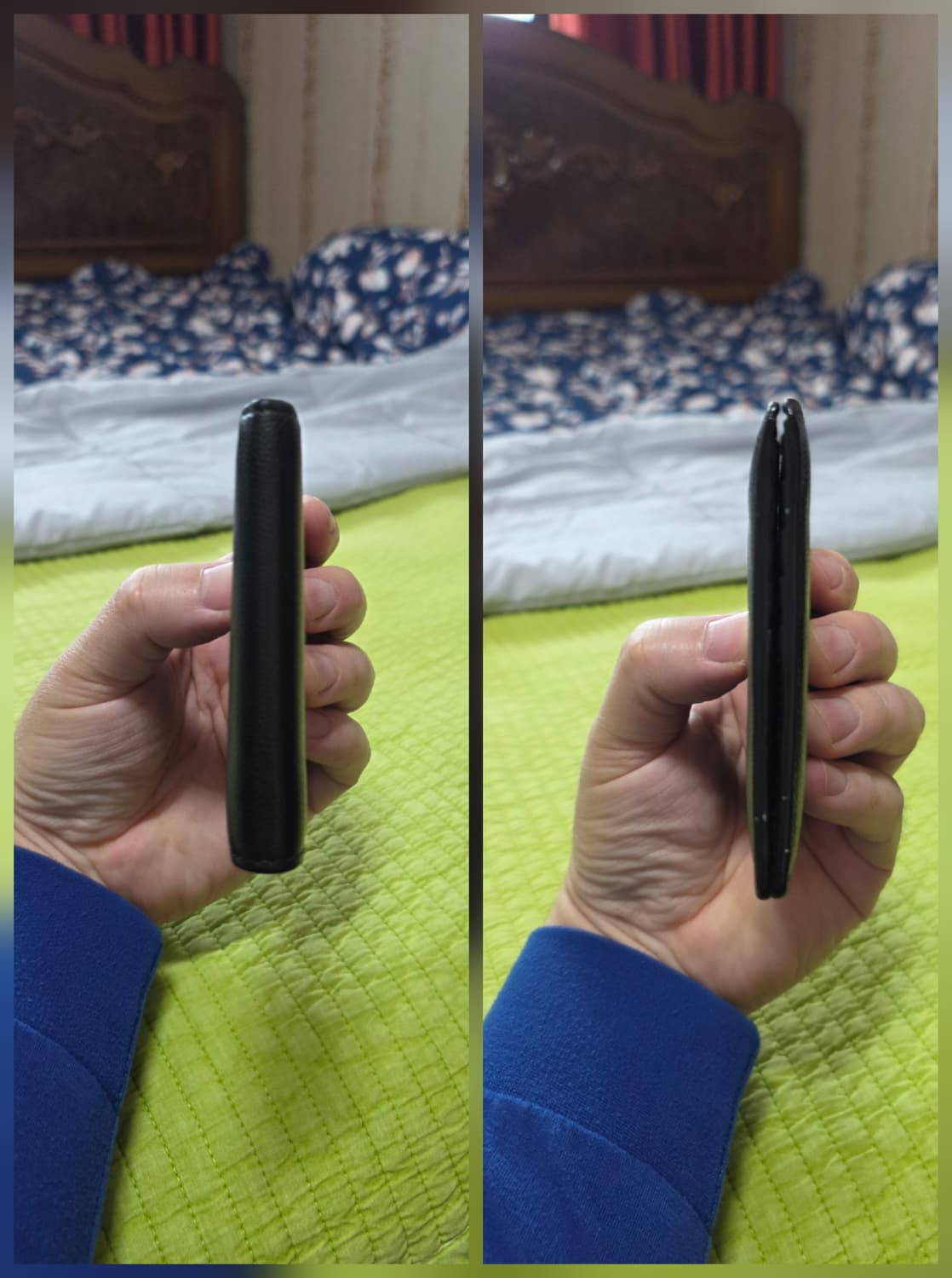 (정품) 생로랑 캐비어 가죽 반지갑/개인/팝니다. 상품이미지5