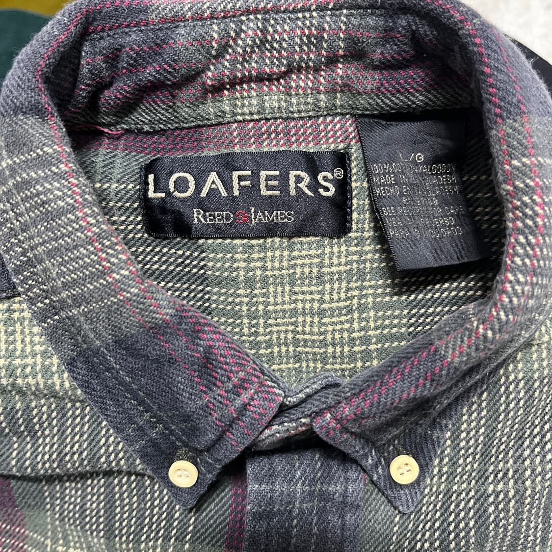 90s HEAVY COTTON FLANNEL 헤비코튼 플란넬 셔츠 상품이미지2