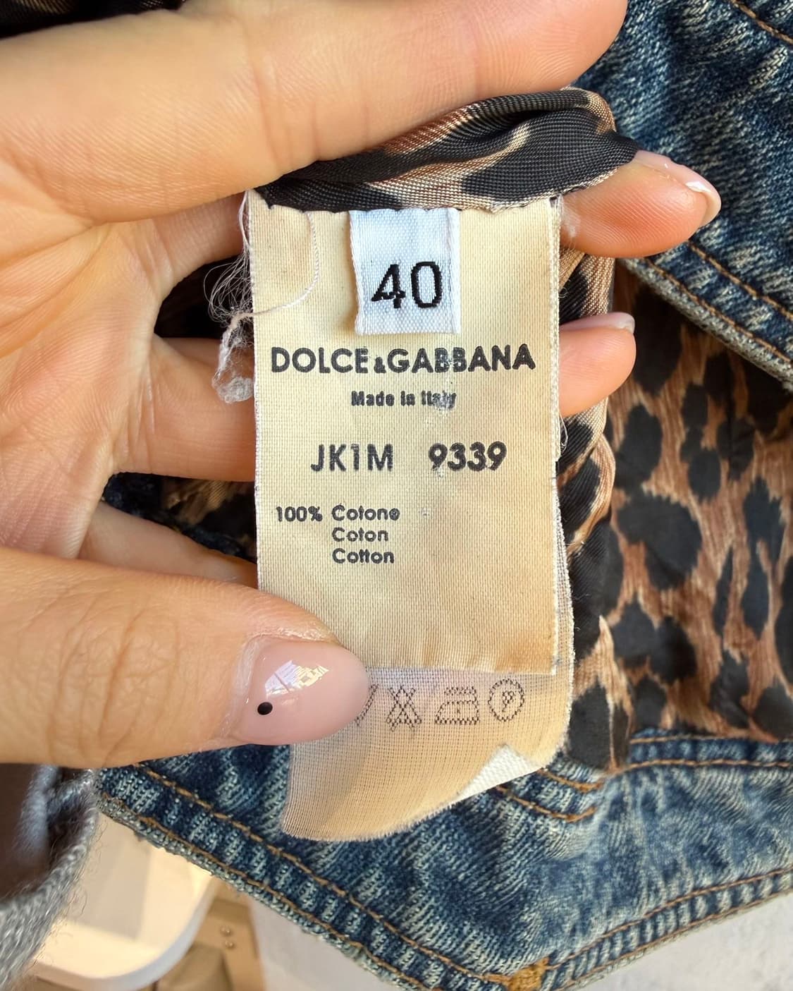 돌체앤가바나 데님 00s 크롭 자켓  상품이미지9