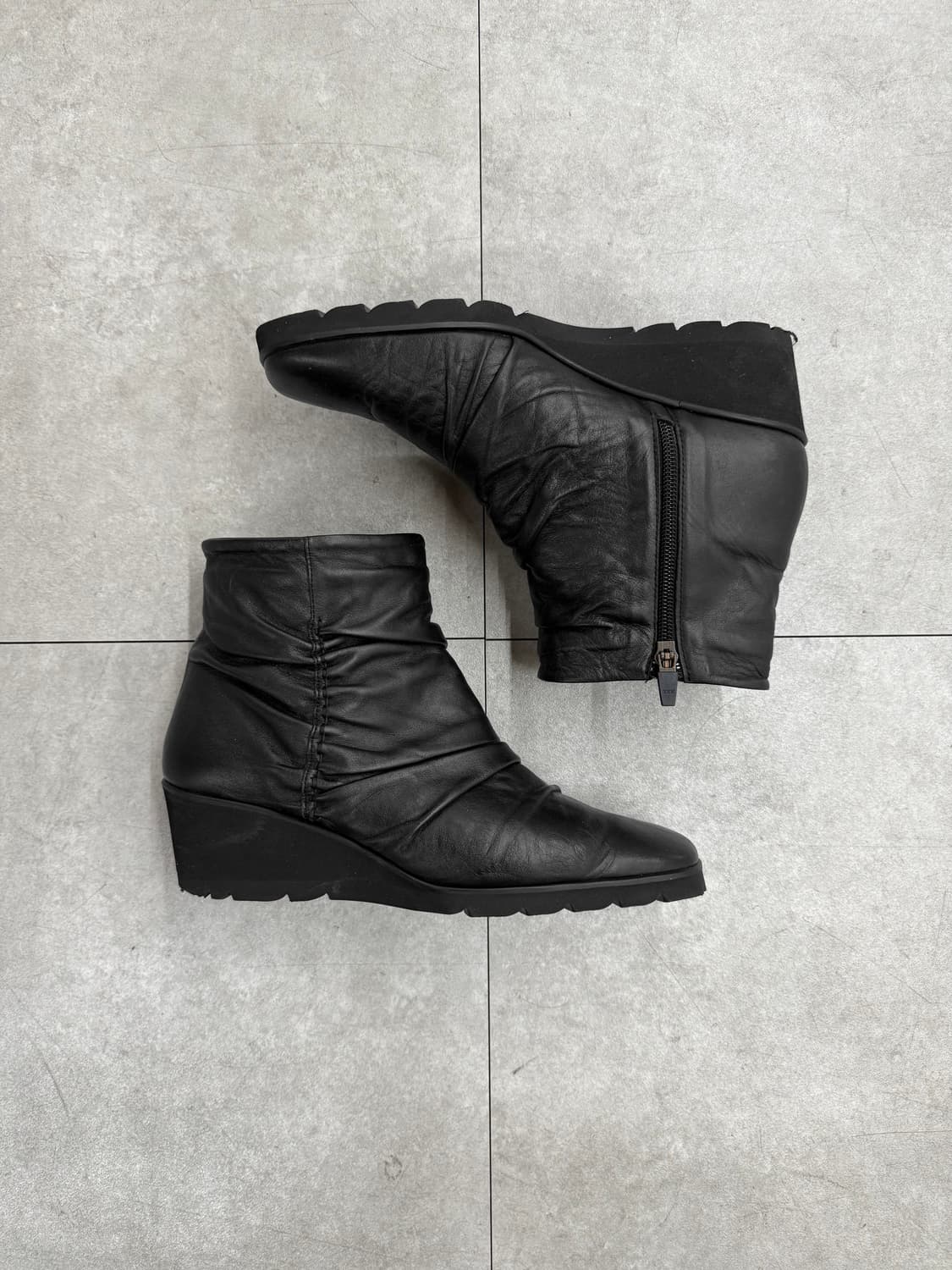 fizz reen 링클 레더 부츠 상품이미지4