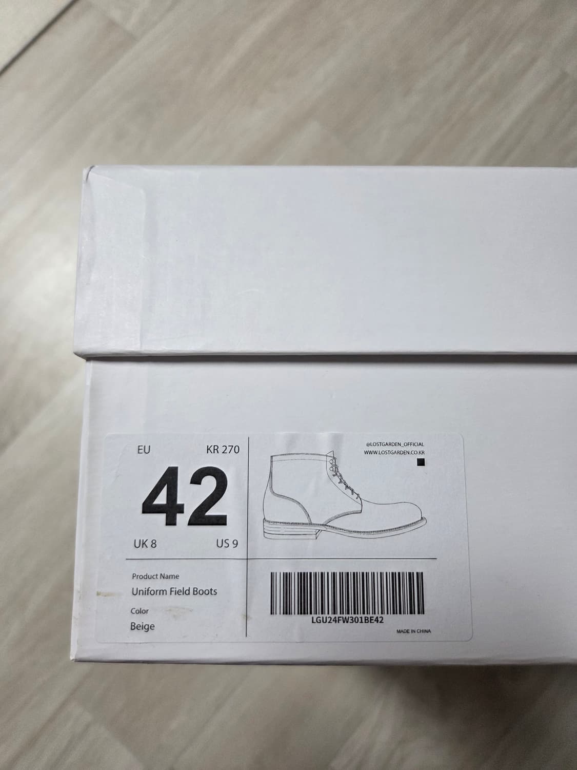 로스트가든 유니폼 필드부츠(42) 상품이미지6