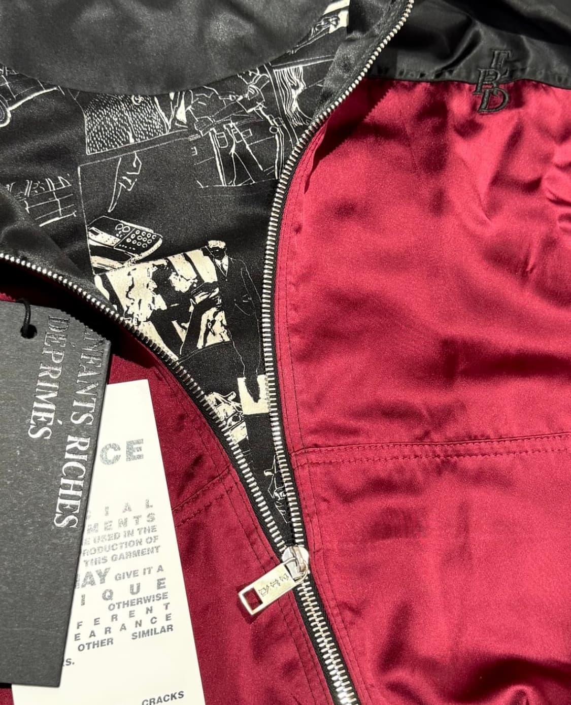 erd 실크 버건디 퓨처 트랙자켓  상품이미지5