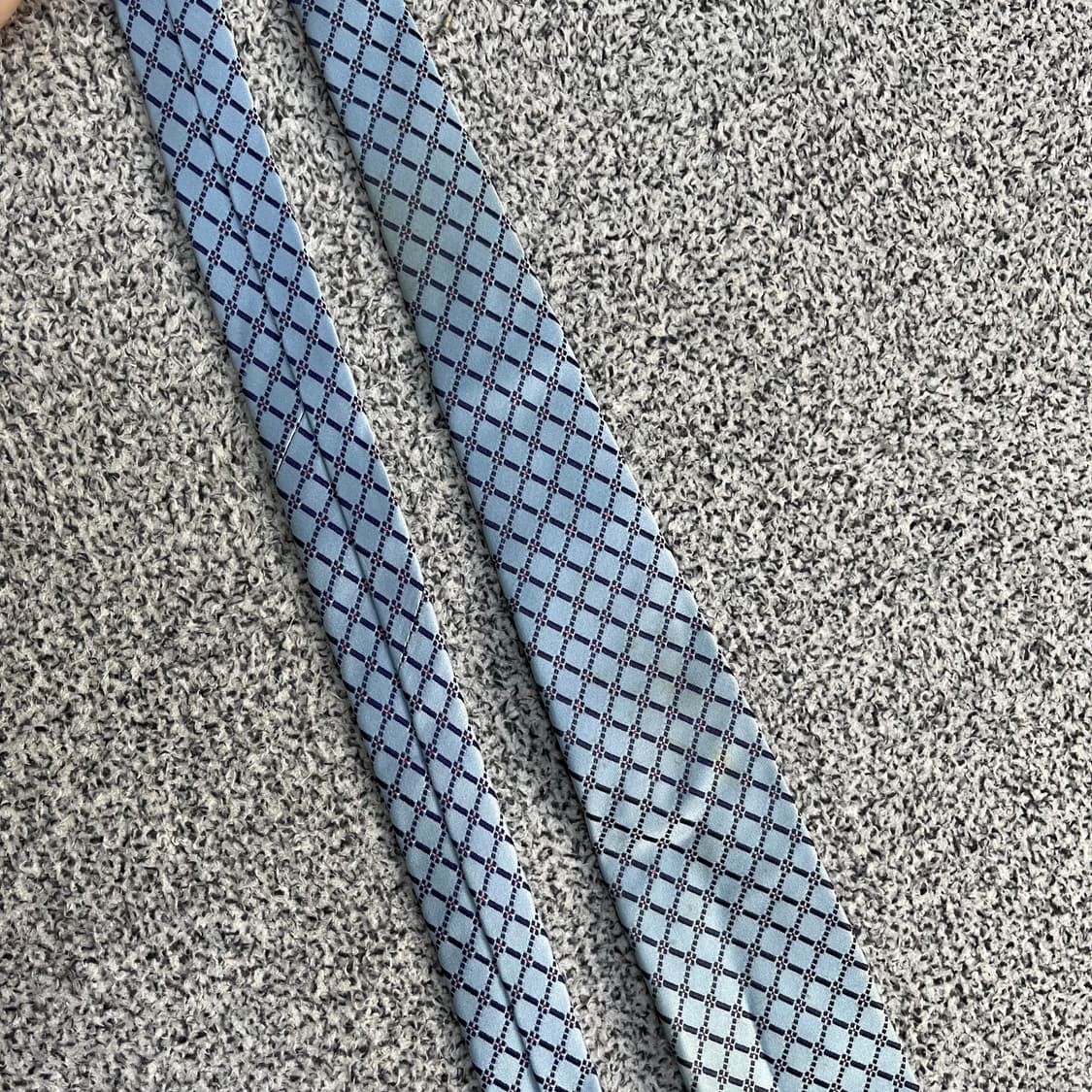 F 닥스 패턴 넥타이 (오염) 0326M 상품이미지5