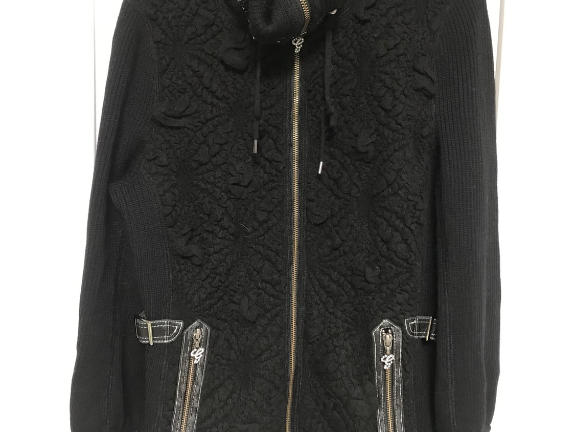 vintage high neck knit zip-up 상품이미지9