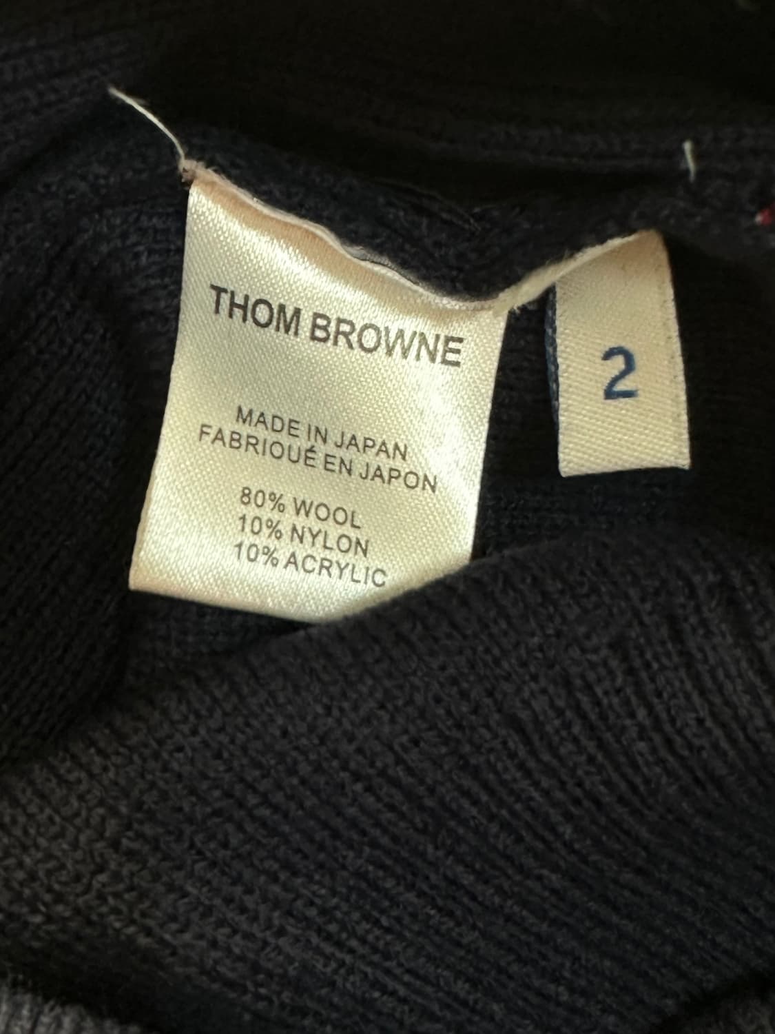 톰브라운 네이비 니트 조끼 2사이즈 상품이미지5