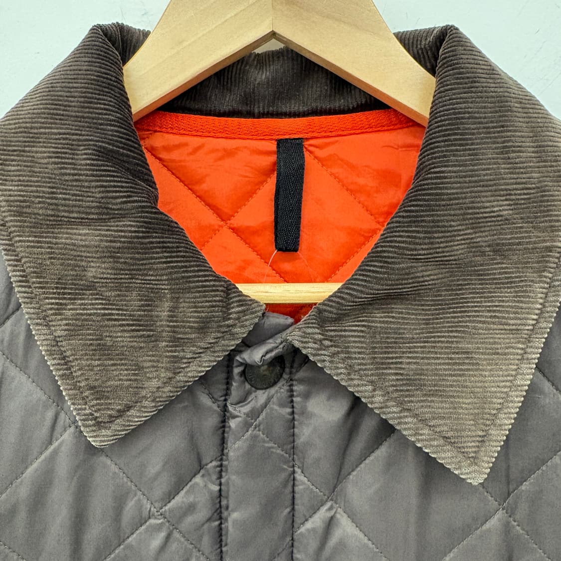 바버 브라운 퀼팅 자켓 남성L 상품이미지3