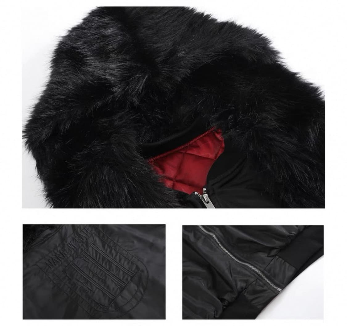 Raven Opium Fur Bomber 상품이미지2