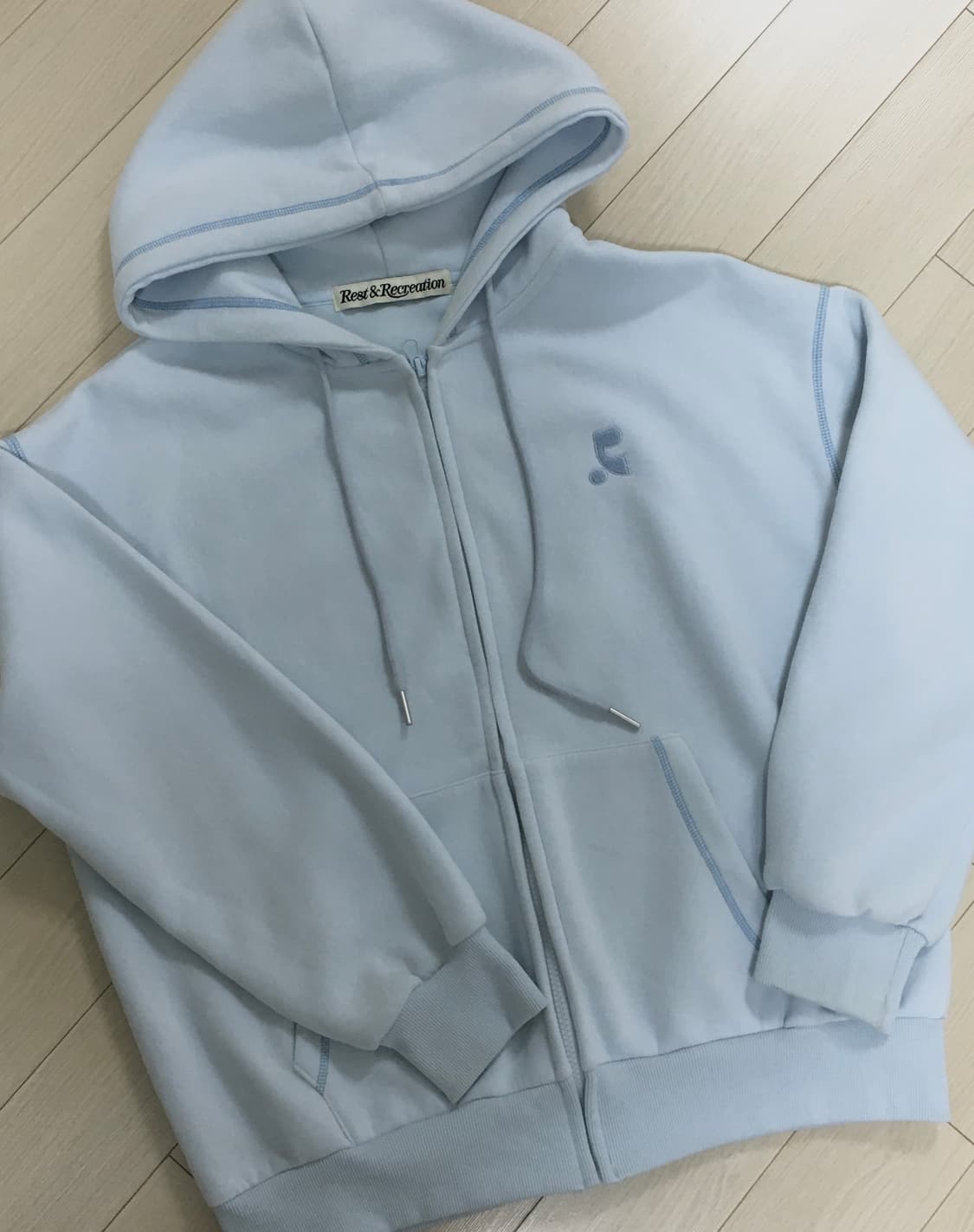 레스트앤레크레이션 하늘 후드집업 상품이미지1