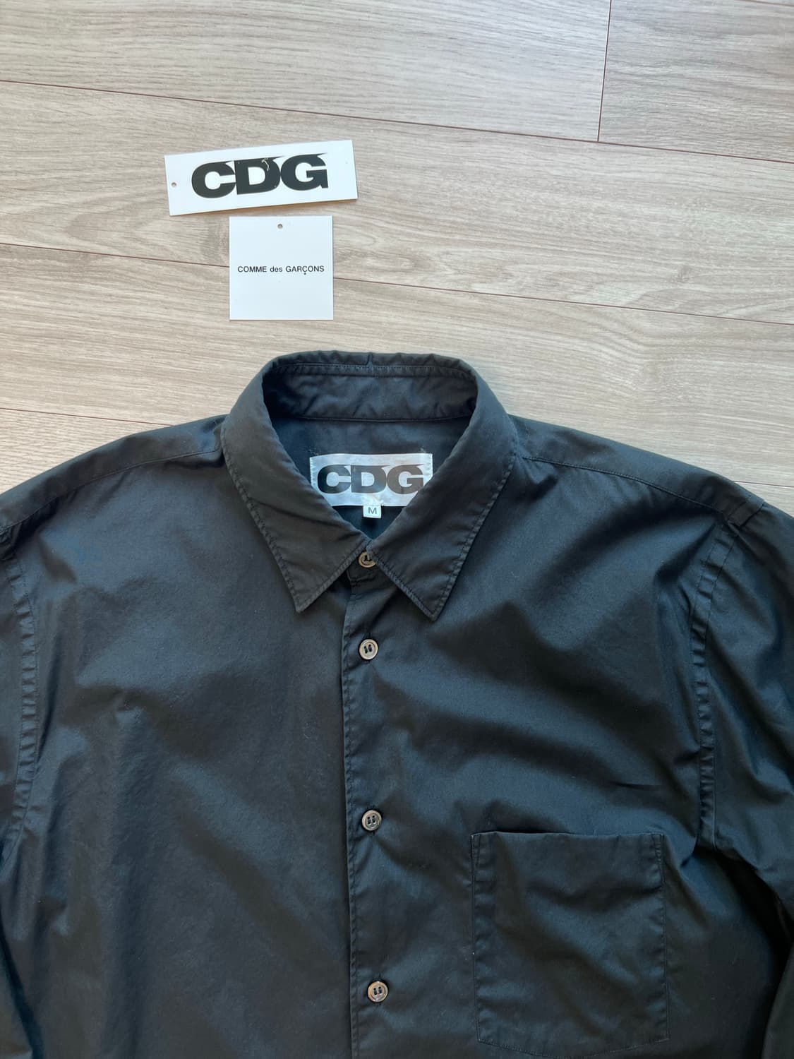 꼼데가르송 / CDG 블랙 코튼 셔츠 / M 상품이미지5