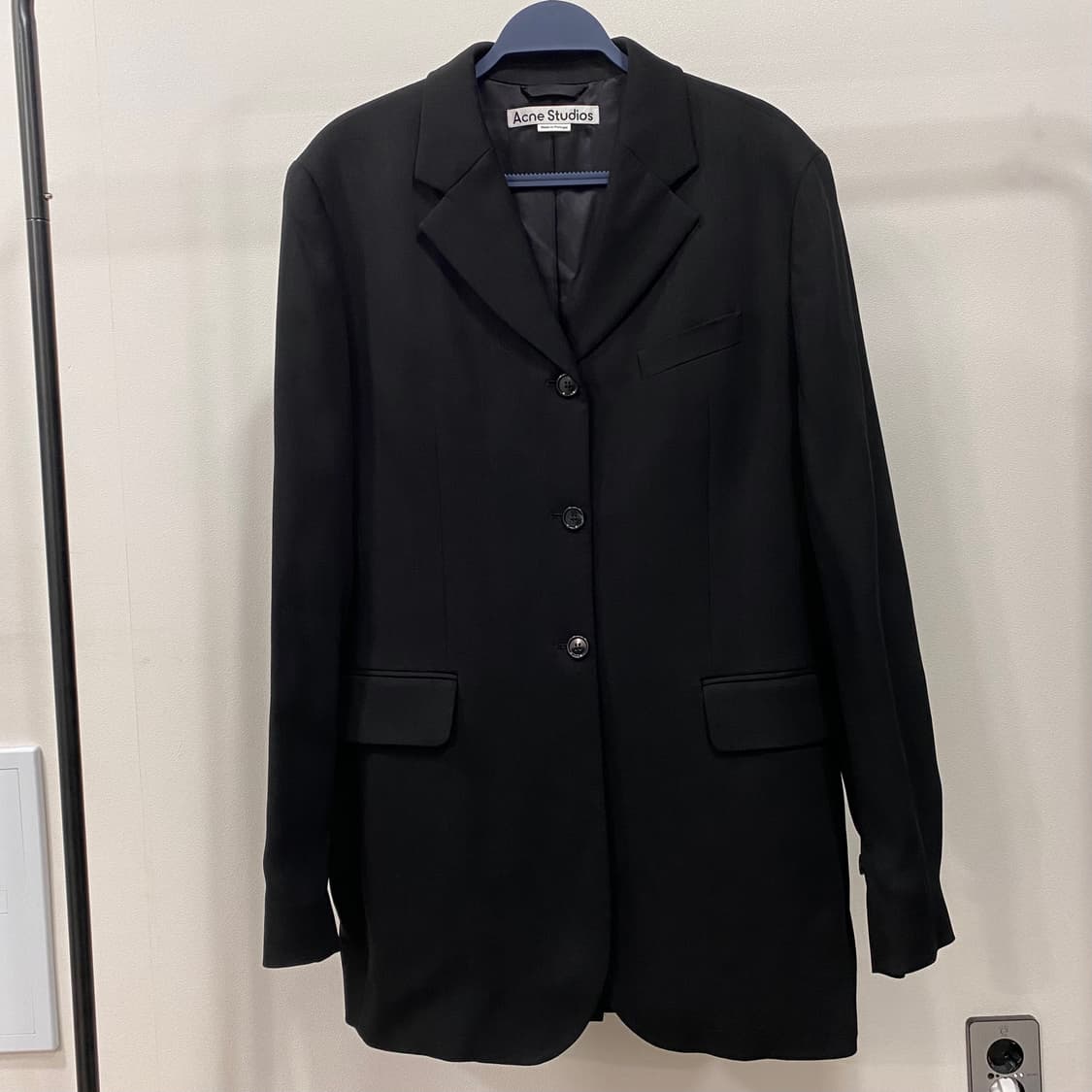 아크네스튜디오 울블렌드 핏 수트 롱 블레이저 자켓 상품이미지1
