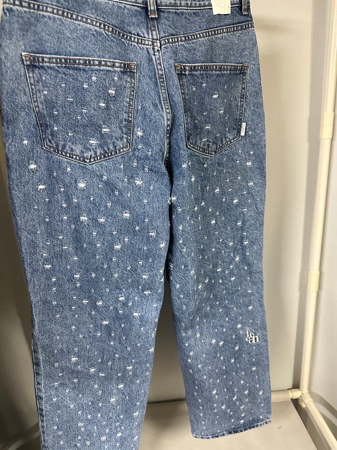 페치 데미지 스트레이트 데님 팬츠 상품이미지3