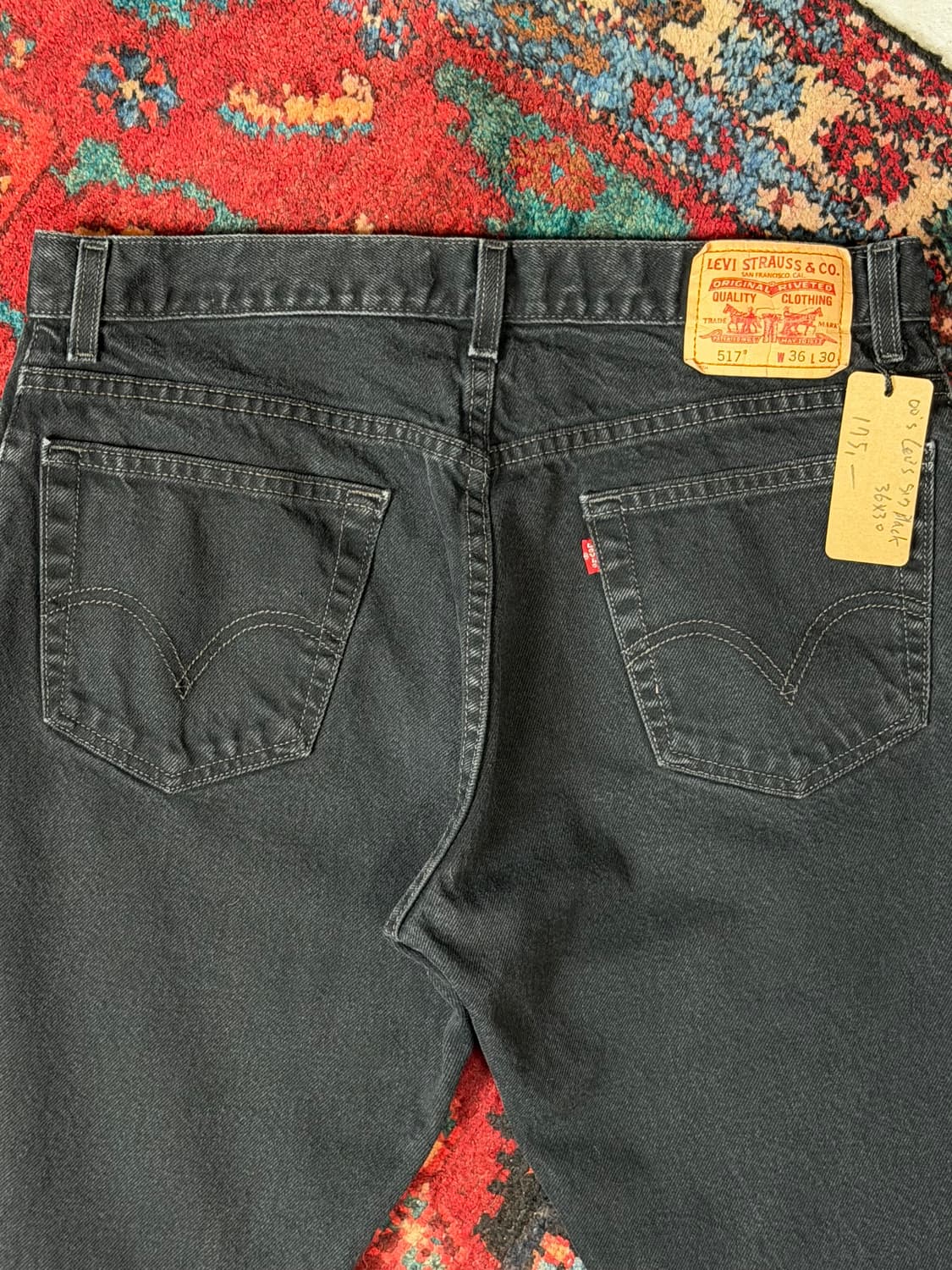 00's 리바이스 517 블랙 부츠컷 플레어진 상품이미지7