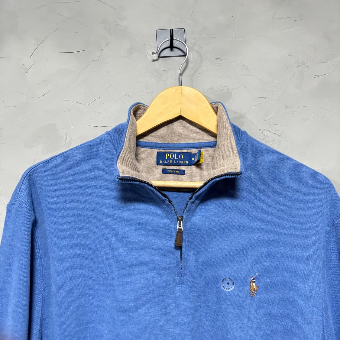 폴로 랄프로렌 신형 니트 반집업 하늘블루 새상품 상품이미지2