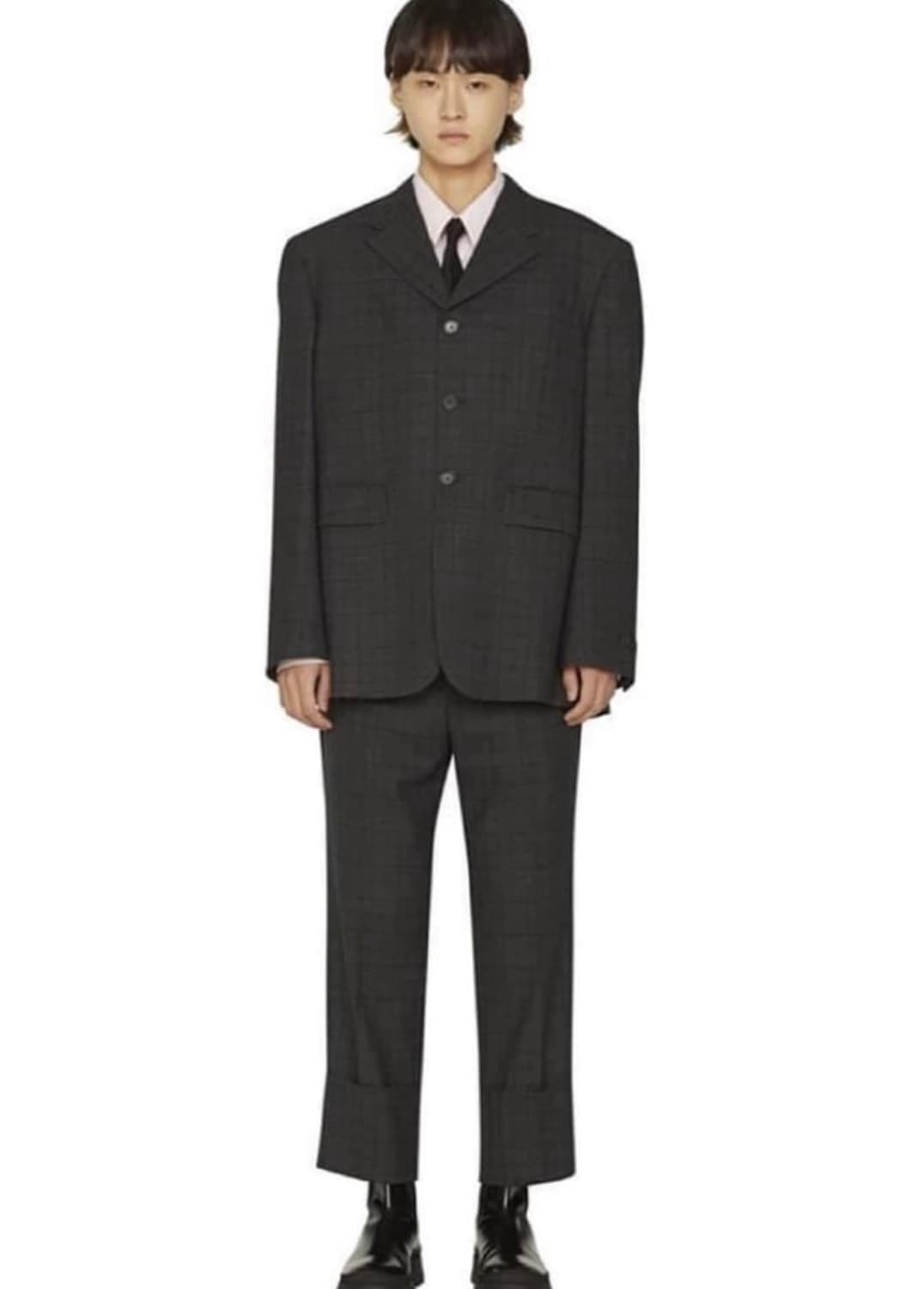 Mngu 체크 블레이저 셋업 상품이미지1