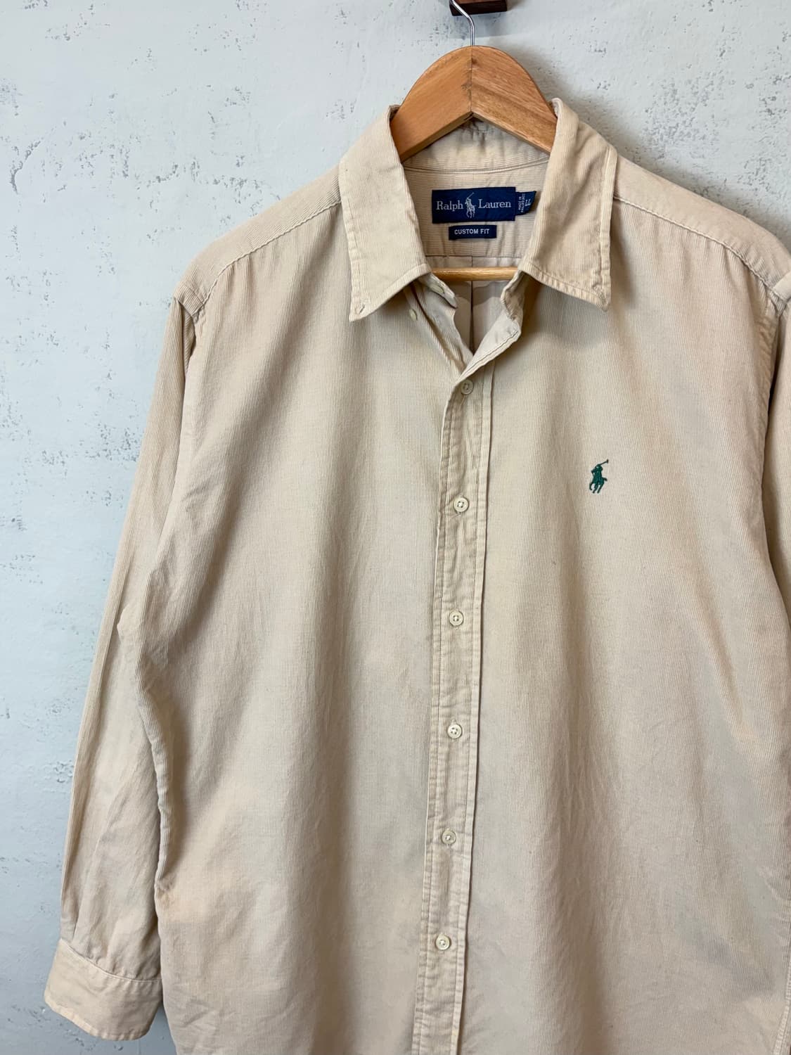 폴로랄프로렌 90s 빈티지 코듀로이 셔츠 베이지 상품이미지4