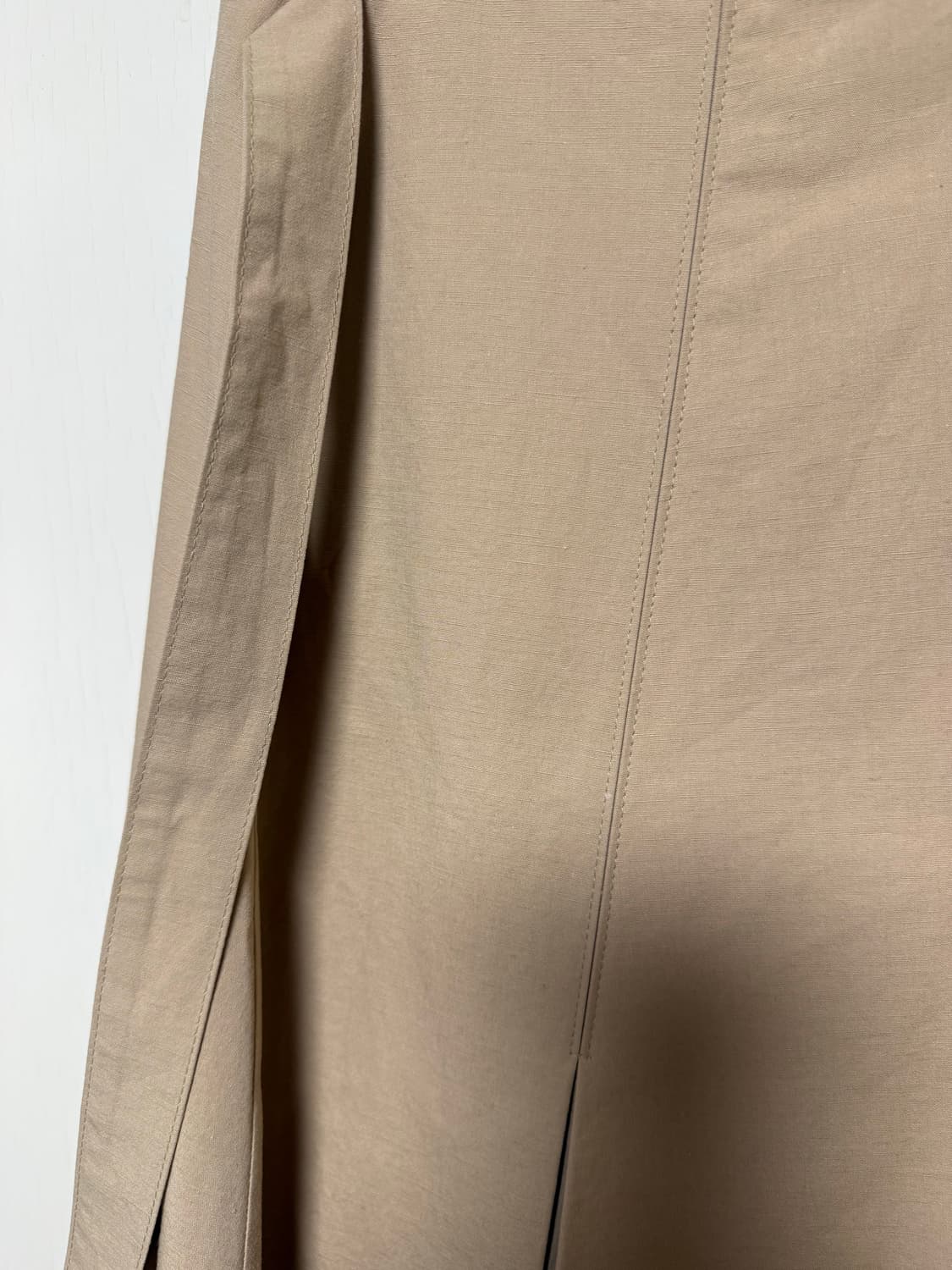 새상품)길트프리 면+린넨 혼방 스커트 BEIGE WRAP SKIRT 해 상품이미지9