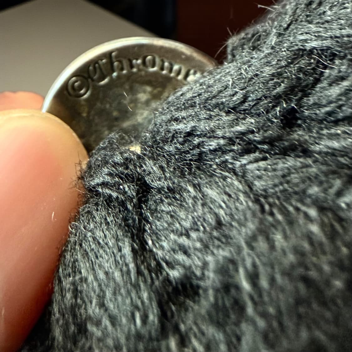 크롬하츠 캐시미어 크로스 레더패치 비니 상품이미지8