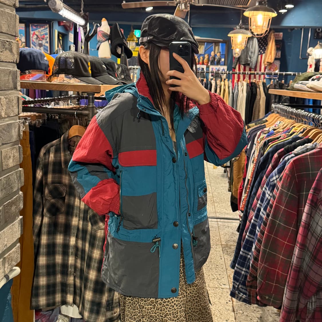 lamboley 빈티지 포켓 스트링 바람막이 점퍼 상품이미지3