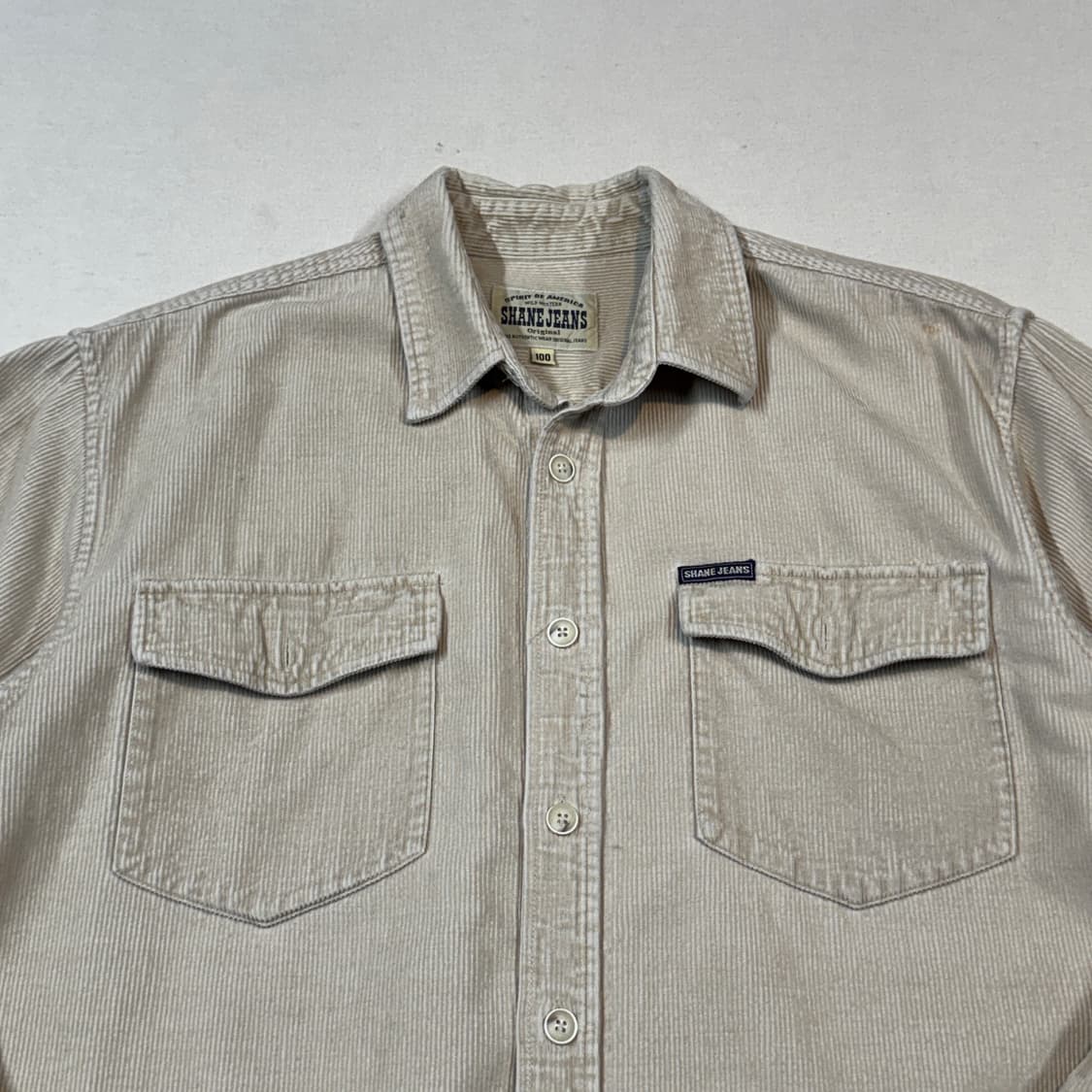 L) SHANE JEANS 코듀로이 셔츠 베이지 상품이미지3