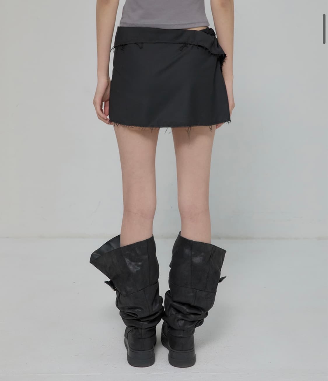 플레어업 Asymmetrical Layered Mini Skirt  상품이미지3