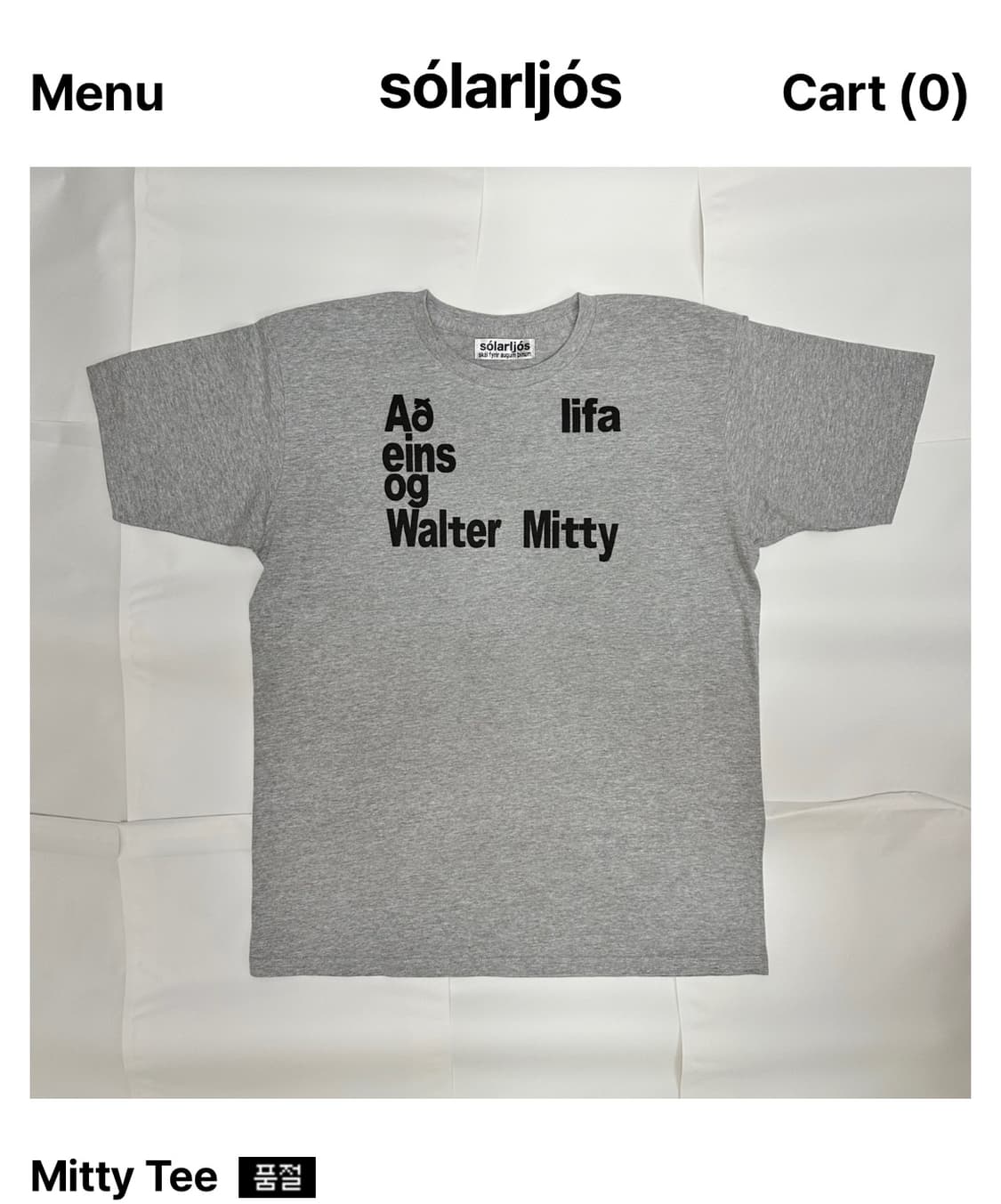 SolarIjos Mitty Tee 상품이미지1