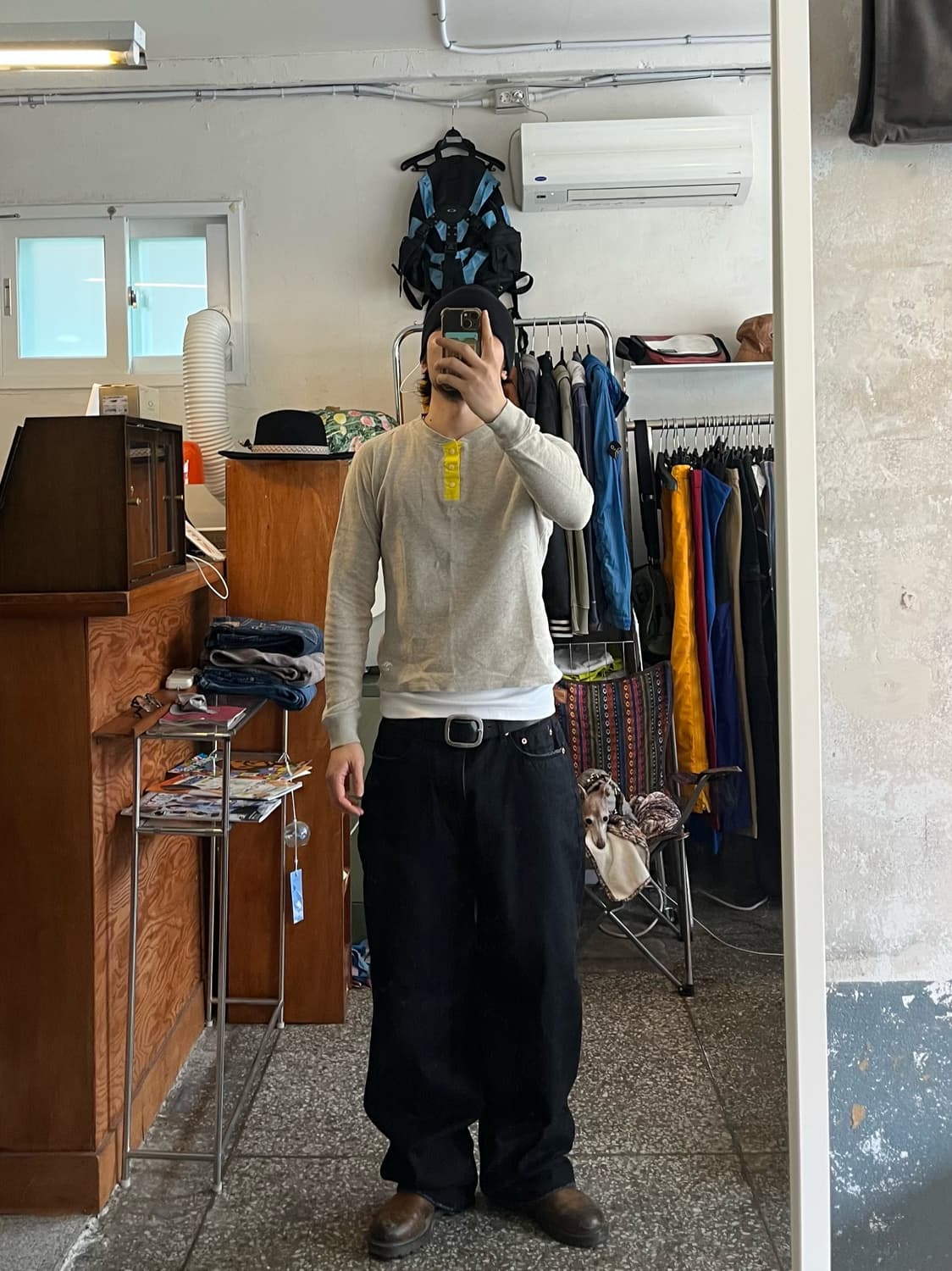 스투시 와플 써멀 헨리넥 긴팔티셔츠 상품이미지1