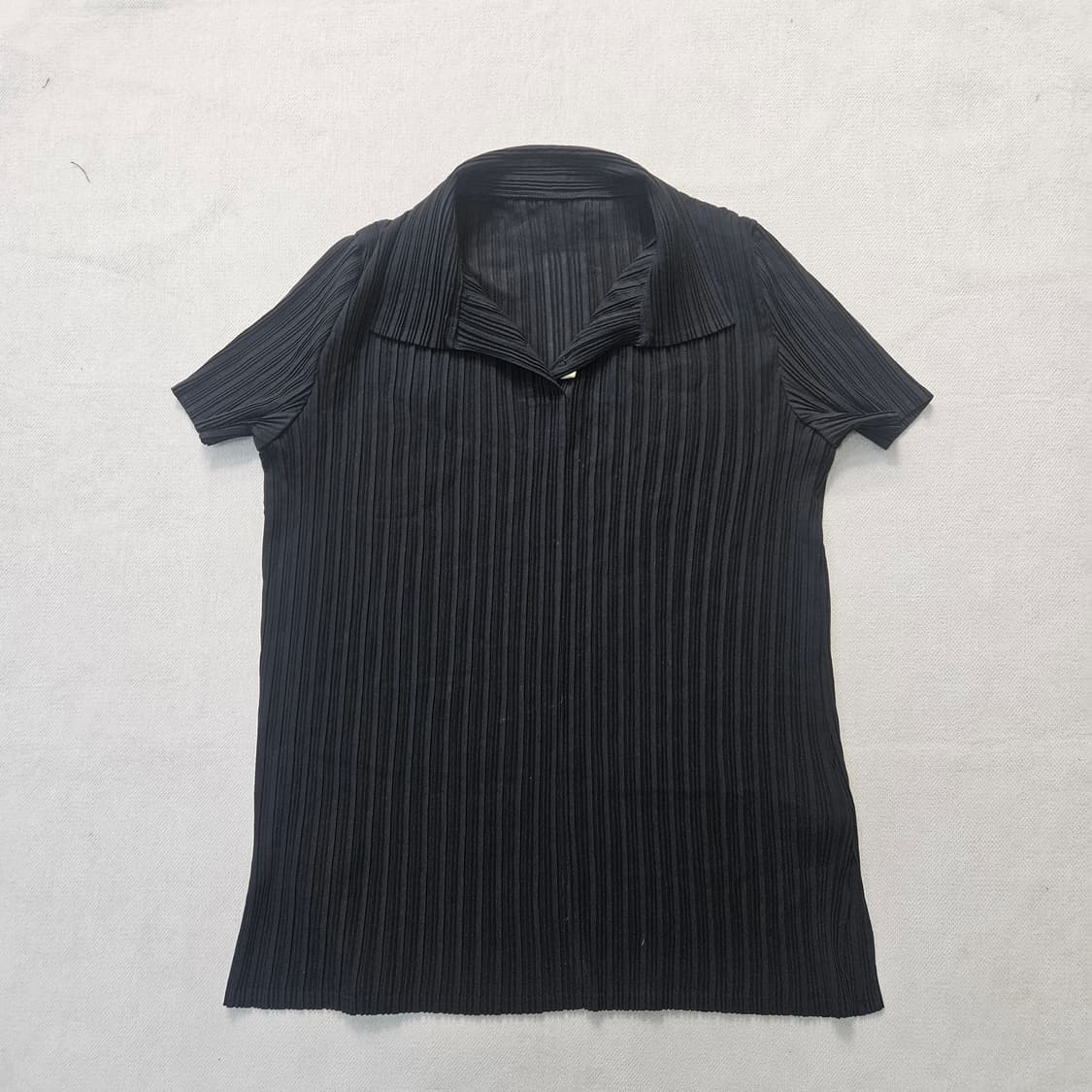 F 플리츠미 주름 카라 반팔 티셔츠0310Y 상품이미지1