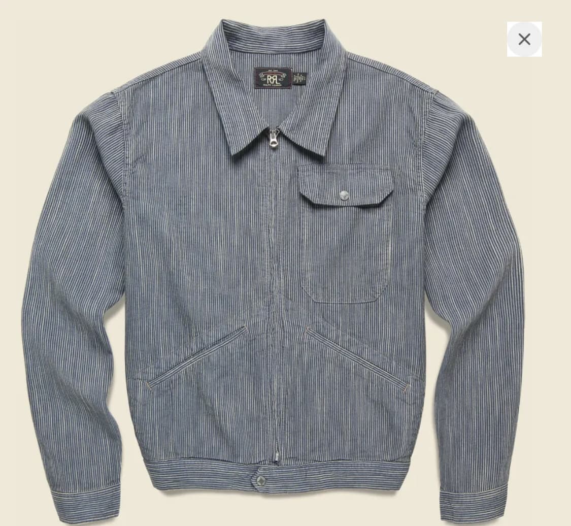 RRL 더블알엘 인디고 스트라이프 자켓 L 상품이미지1