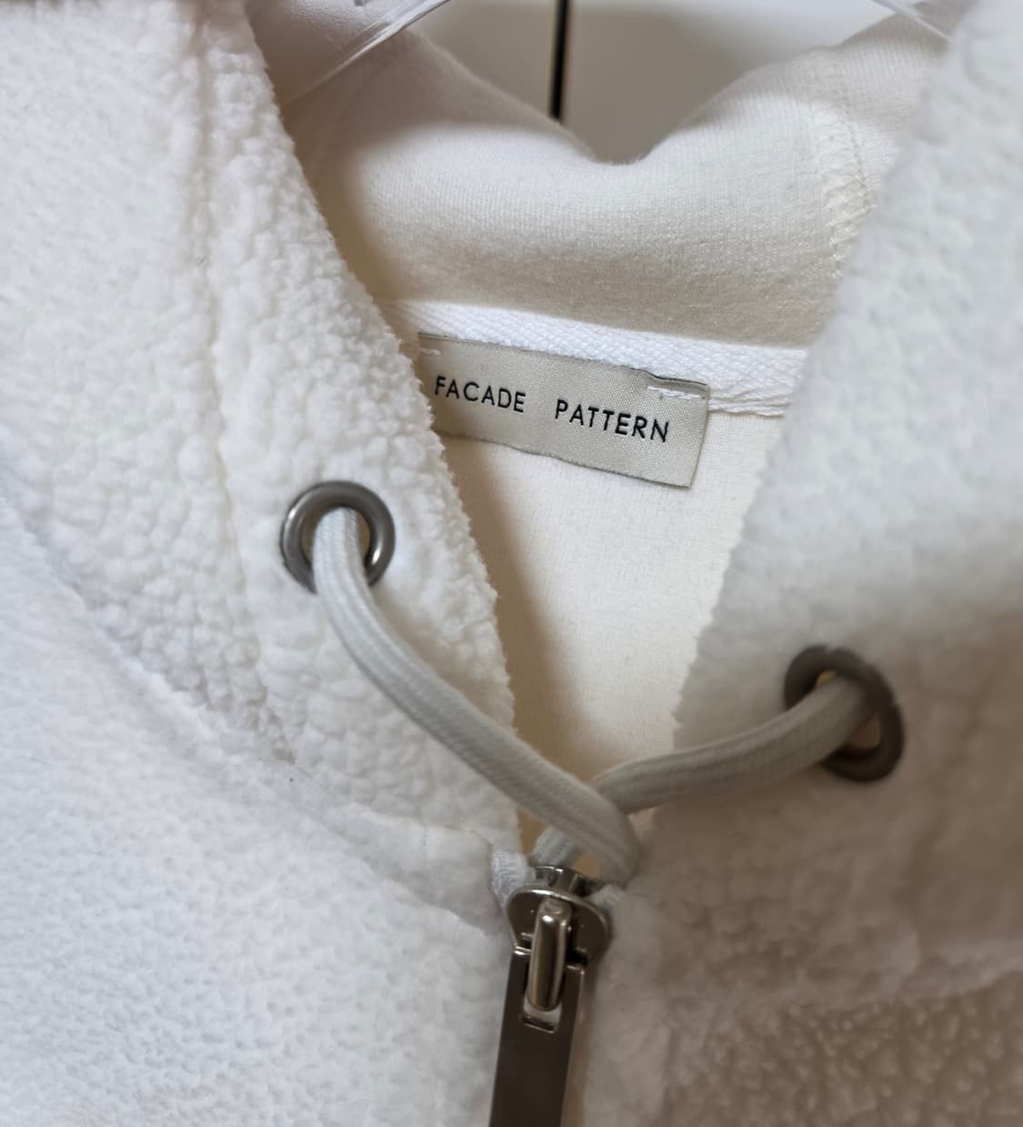 파사드패턴 폴라텍 후드 집업 상품이미지7